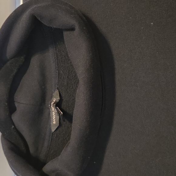 Banana Republic Women's Black Cowl Neck Sweatshirt - Picture 2 of 5